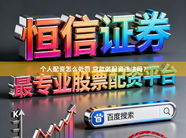个人配资怎么处罚 贷款做配资违法吗？